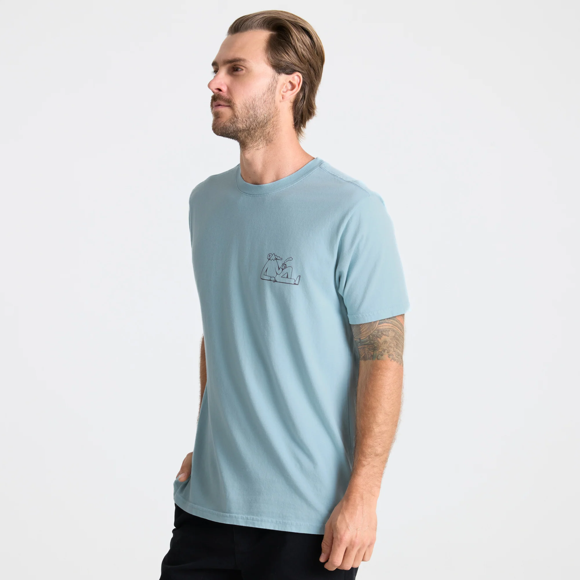 Unhustle Premium Tee - Dusty Blue