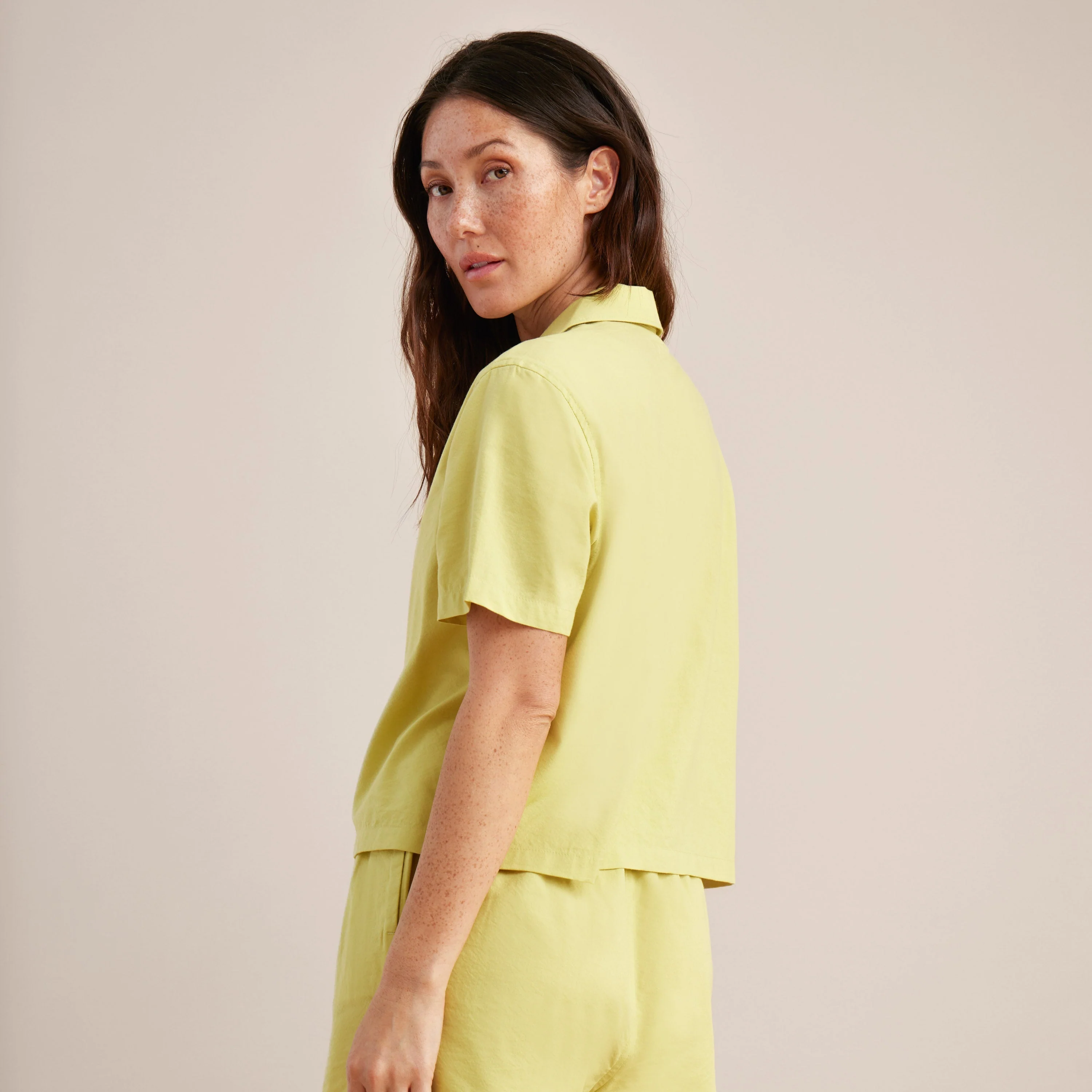Idle Button Up Shirt - Lime