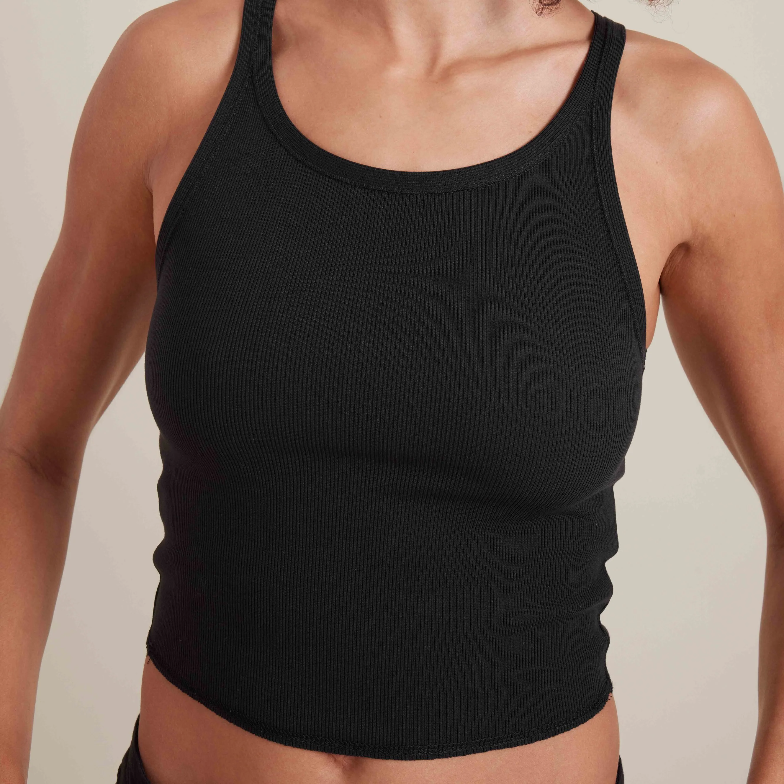 Wind Worn Tank Top - Black